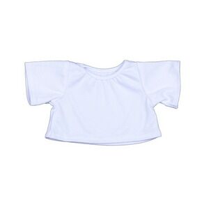 White Tee w/ sleeves Fits Most 16" ‎ Stuffed Animals - Teddy Mountain for print